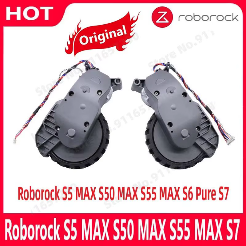 Roborock-Pièces de roues d'aspirateur d'origine