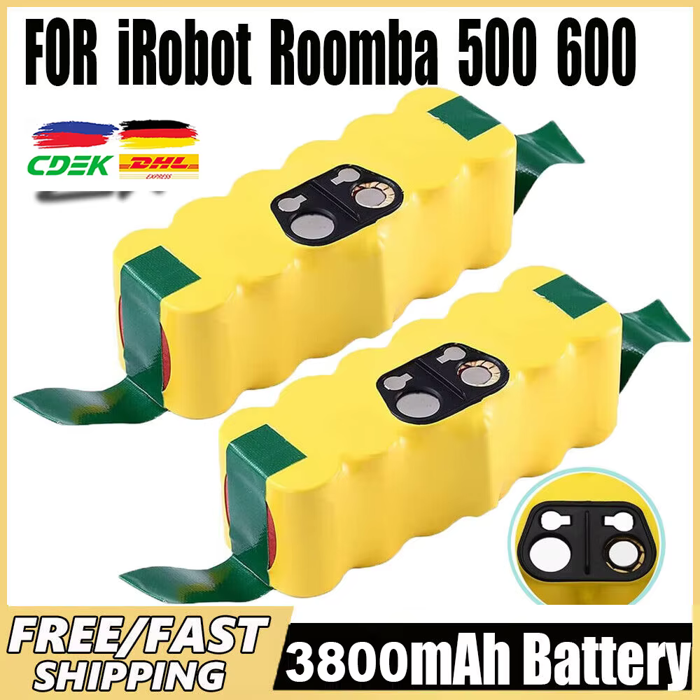 Pour irobot Roomba batterie Batteries rechargeables 14.4V 3800mAh 500 550 560 600 650 698 780 876 900 série
