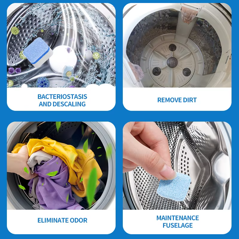 Tablette effervescente nettoyante pour lave-linge
