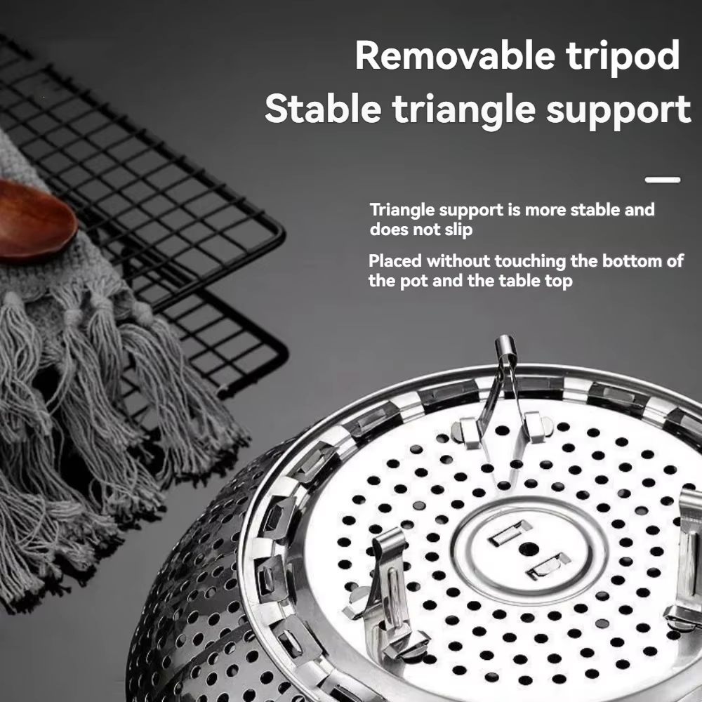 Panier vapeur multifonctionnel en acier inoxydable