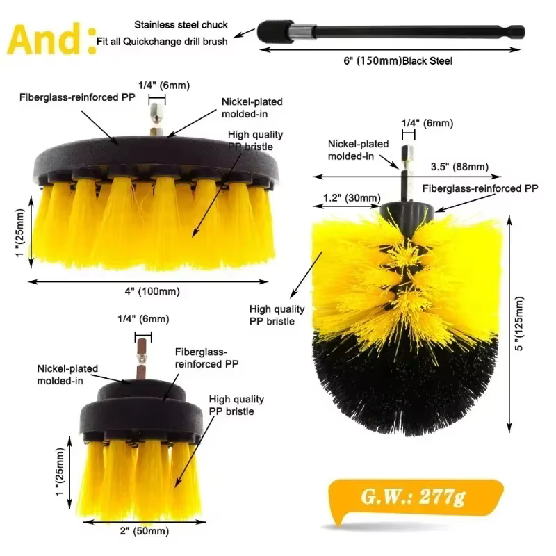 Kit de brosses à récurer électriques