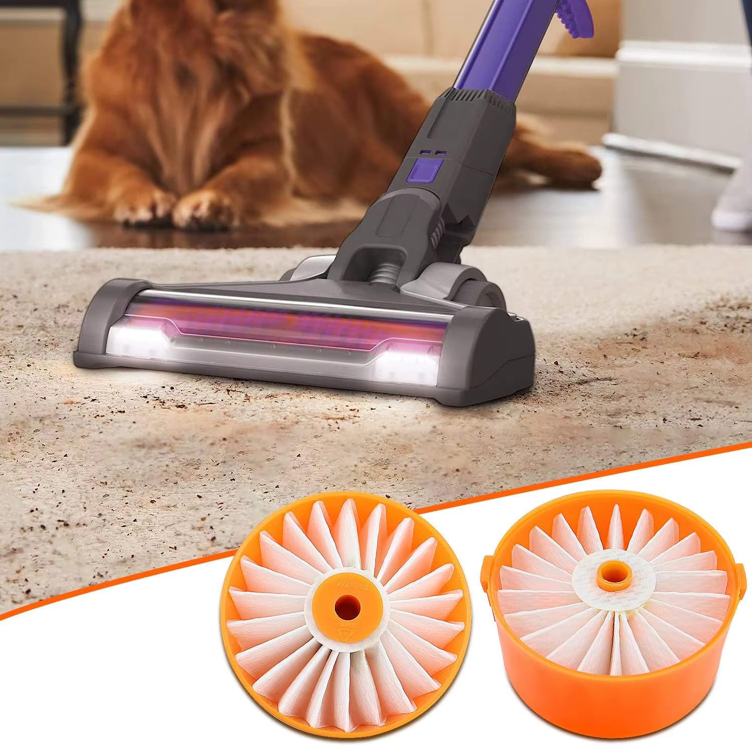 Filtre BSV2020 Compatible pour aspirateur balai sans fil Black + Decker BSV2020G et BSV2020P Powerseries Extreme