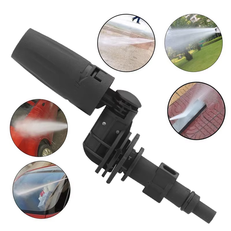 Pistolet à eau haute pression 360 ° La buse rotative à degrés peut être ventilée ou au Jet d'eau droit