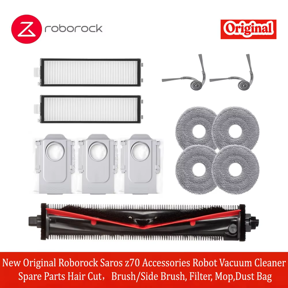 Nouveaux accessoires d'origine Roborock Saros Z70 pour aspirateur robot : pièces de rechange pour la coupe des cheveux