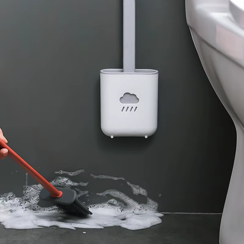 Brosse de toilette en Silicone Wc