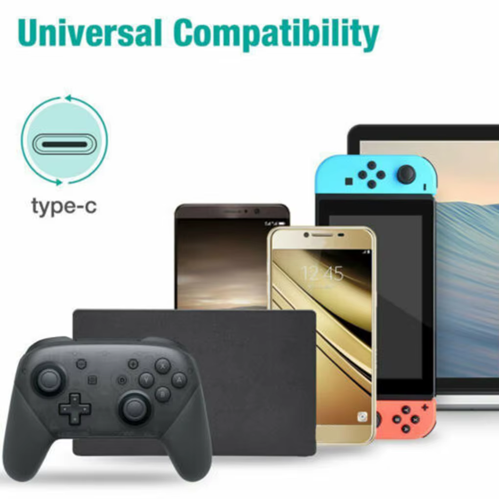Adaptateur secteur 5V 2.4A pour Nintendo Switch, prise EU/US, base de charge rapide, alimentation de remplacement, accessoires