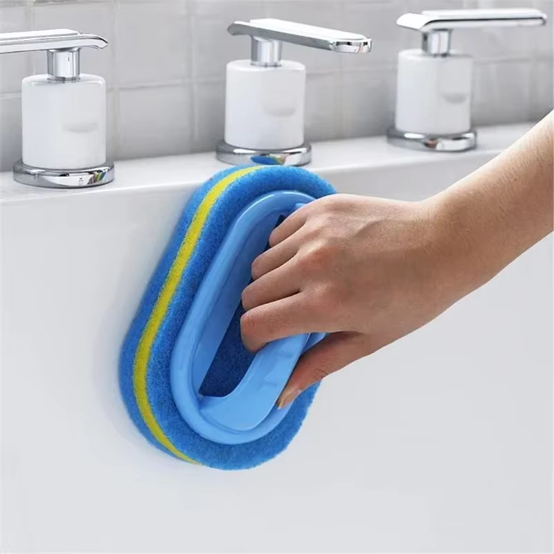 Brosse de nettoyage en éponge avec poignée