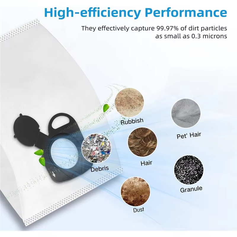 A52Q-pour Rowenta & Moulinex hygiène + sacs 12 pièces de remplacement pour aspirateur-puissance compacte