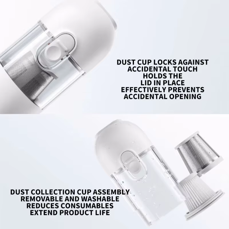 Nouvel aspirateur à main Xiaomi portable 13000Pa 2 vitesses sans fil multifonctionnel avec double filtre pour la maison et la voiture