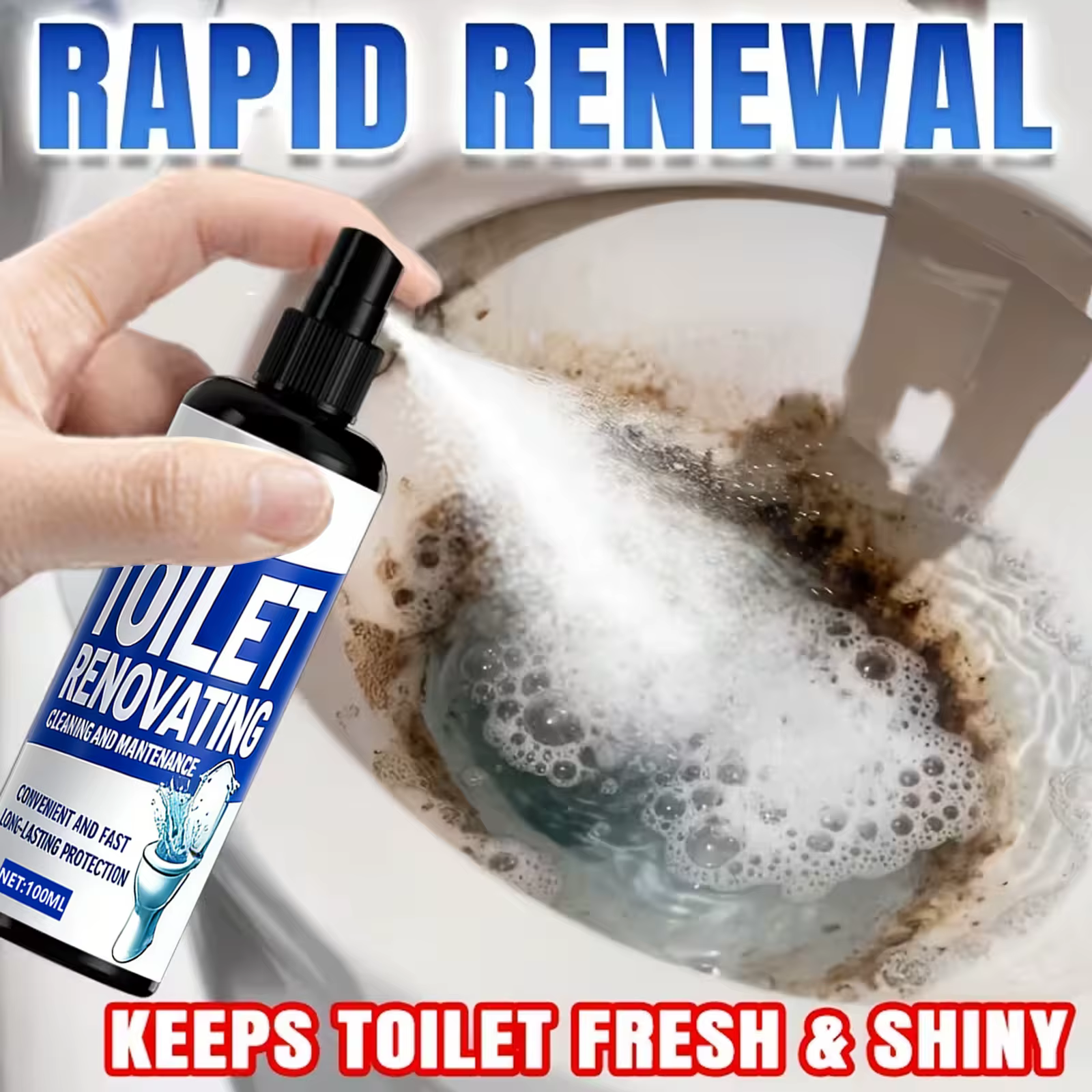 Spray de rénovation pour toilettes