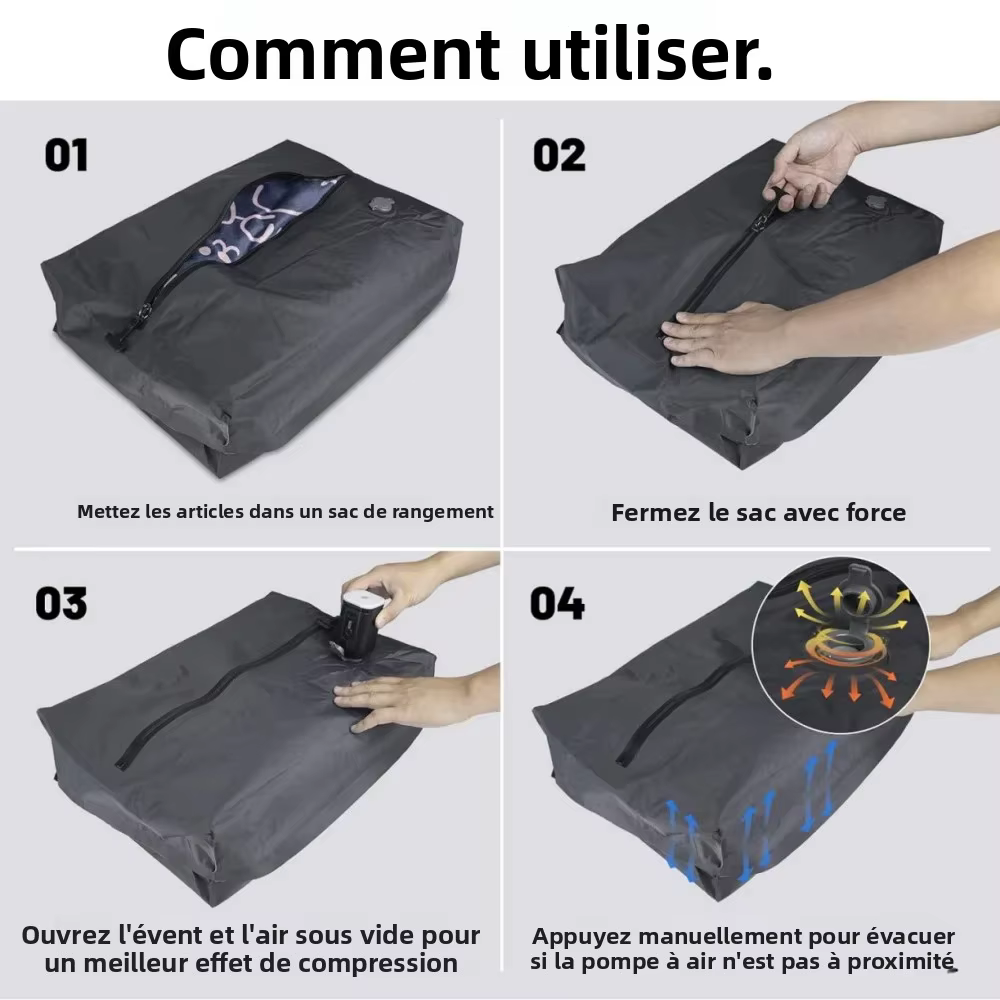 Sacs de rangement sous vide