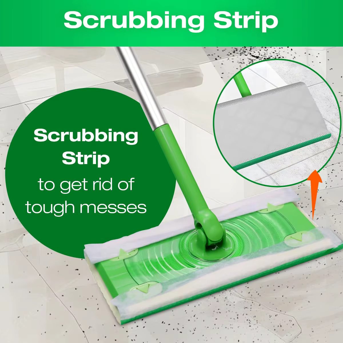 Swiffer Sweeper Recharges de tampons de nettoyage humide pour vadrouille avec parfum de lavande Febreze