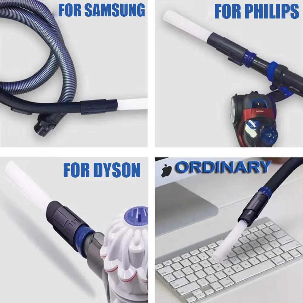 Pour Dyson/pour Samsung/pour Philips aspirateur Tubes de paille multifonctions brosse à poussière et à saleté