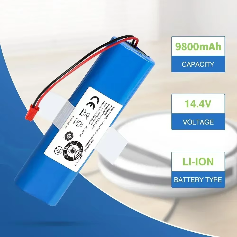 Batterie rechargeable 14.4V 6.8Ah/12.8Ah pour aspirateur Robot ilife V5 V5s V50 V8s V3s Pro X750