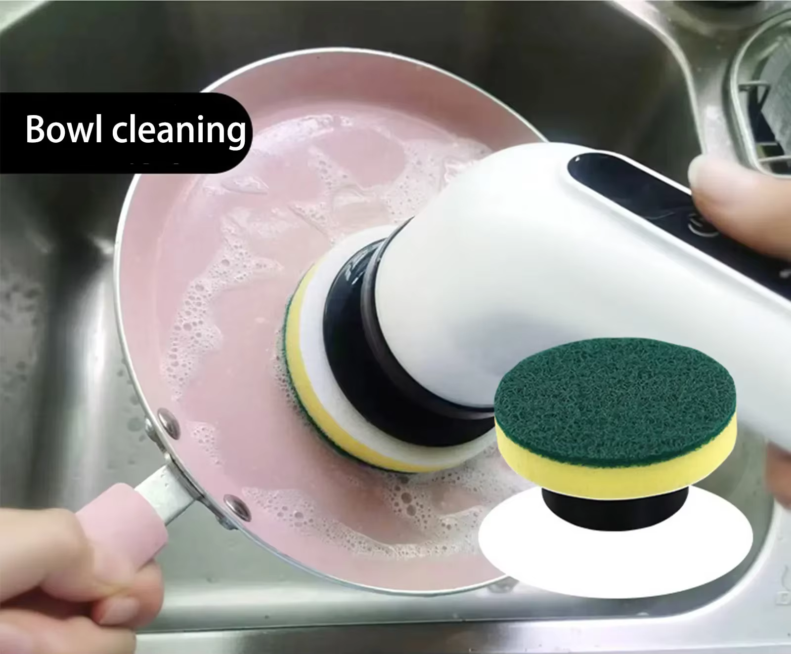 Kit d'accessoires avec 9 têtes de brosse remplaçables