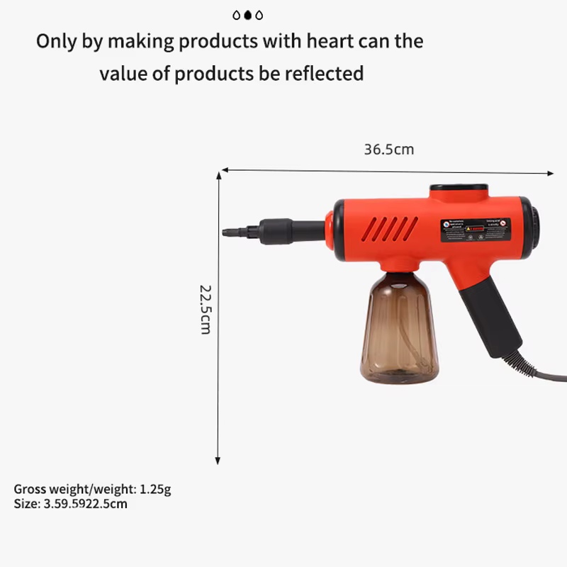 Nettoyeur à vapeur électrique domestique multifonctionnel 1200W