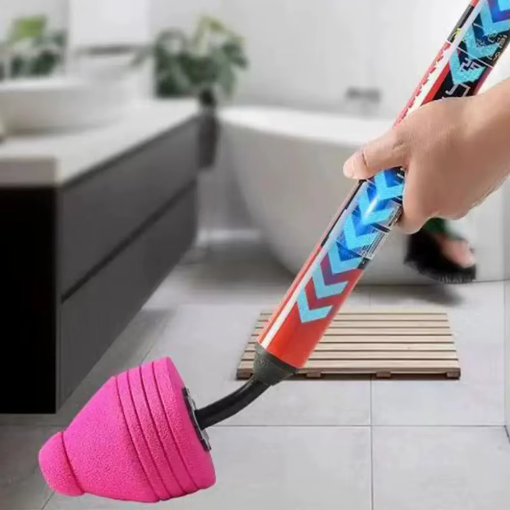 Outil de déclenchement haute pression pour toilettes à piston d'air avec poignée ergonomique