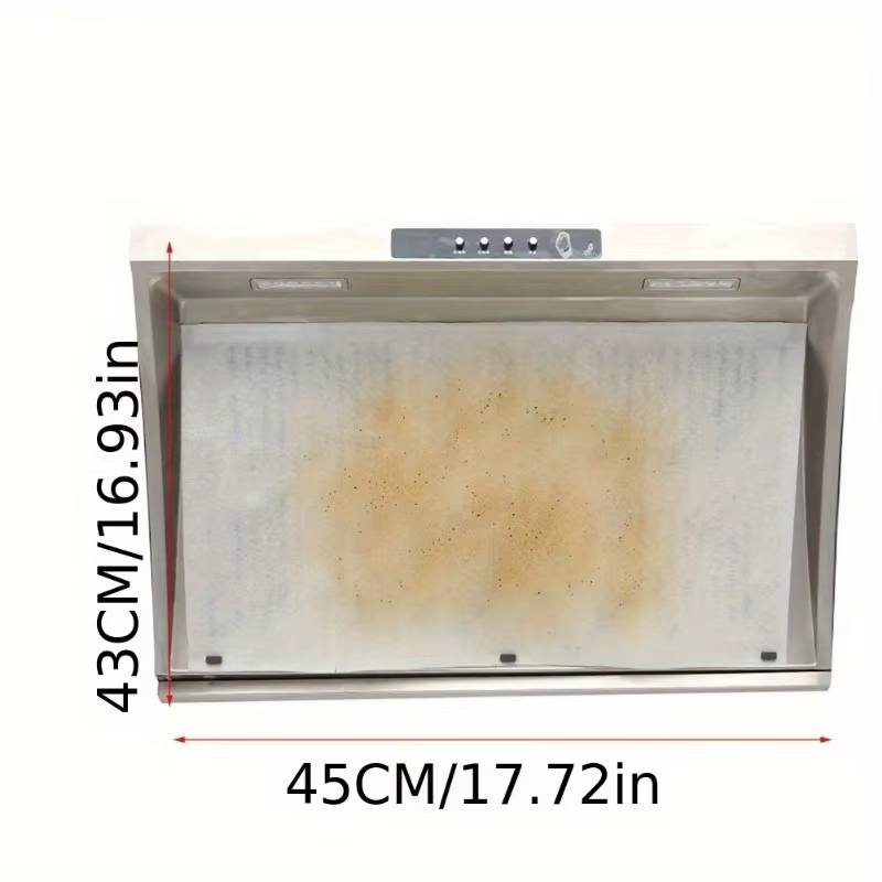 12 pièces jetable hotte filtre à huile papier Non-tissé
