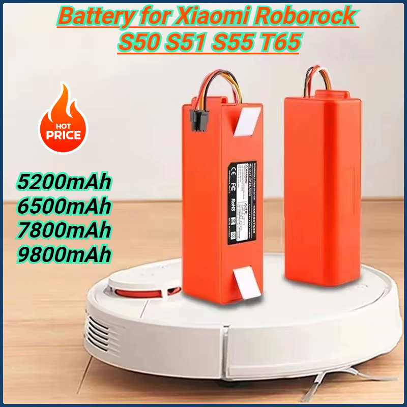 Batterie pour aspirateur robot Xiaomi Roborock S50 S51 S55 T65 S60 S65 S5 MAX S6