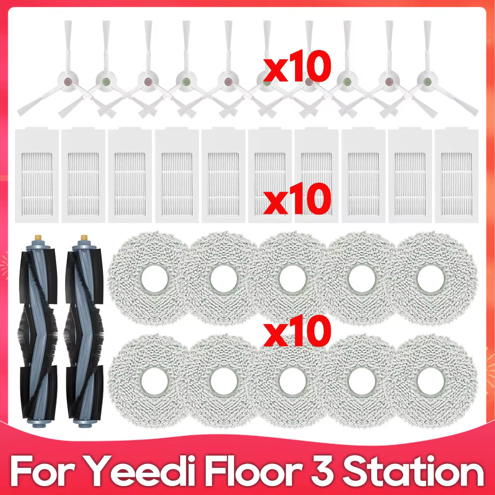 Compatible pour ( Yeedi Floor 3 Station ) Pièces de rechange et accessoires pour aspirateur robot