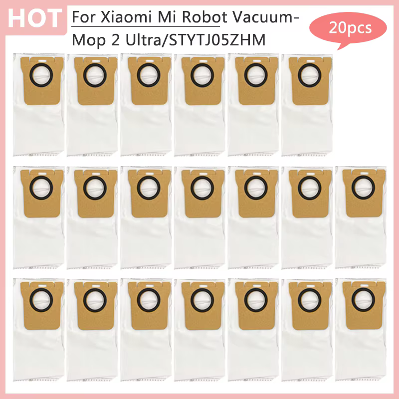 Pour Xiaomi Mi Robot aspirateur-vadrouille 2 Ultra Mijia STYTJ05ZHM pièces de rechange sac poubelle aspirateur sac à poussière Kitfort appareil ménager
