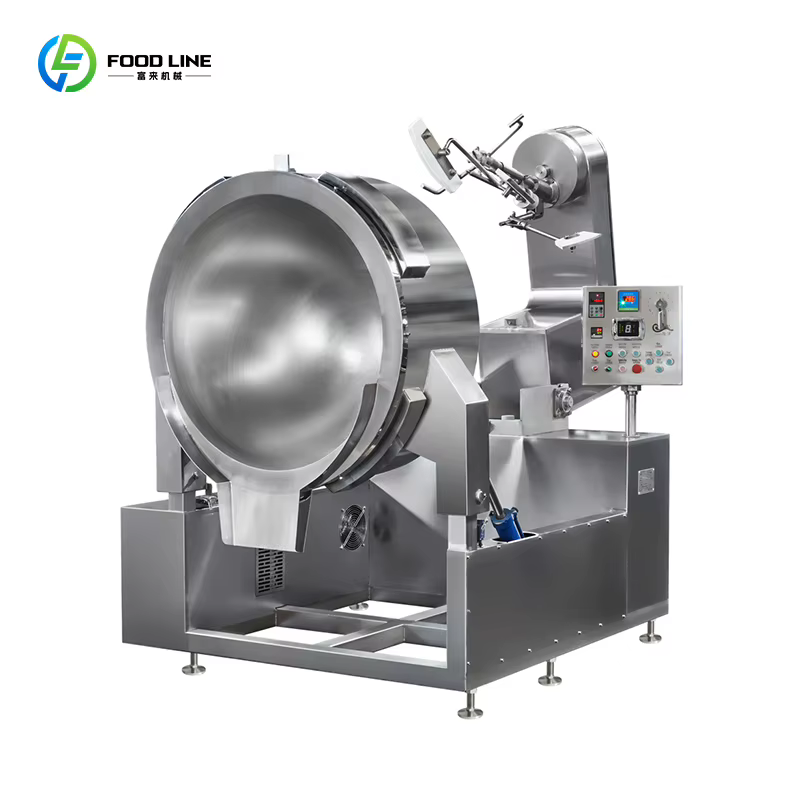 Poêle industrielle grande capacité pour frites, mélangeur de cuisson à vapeur industrielle, personnalisable