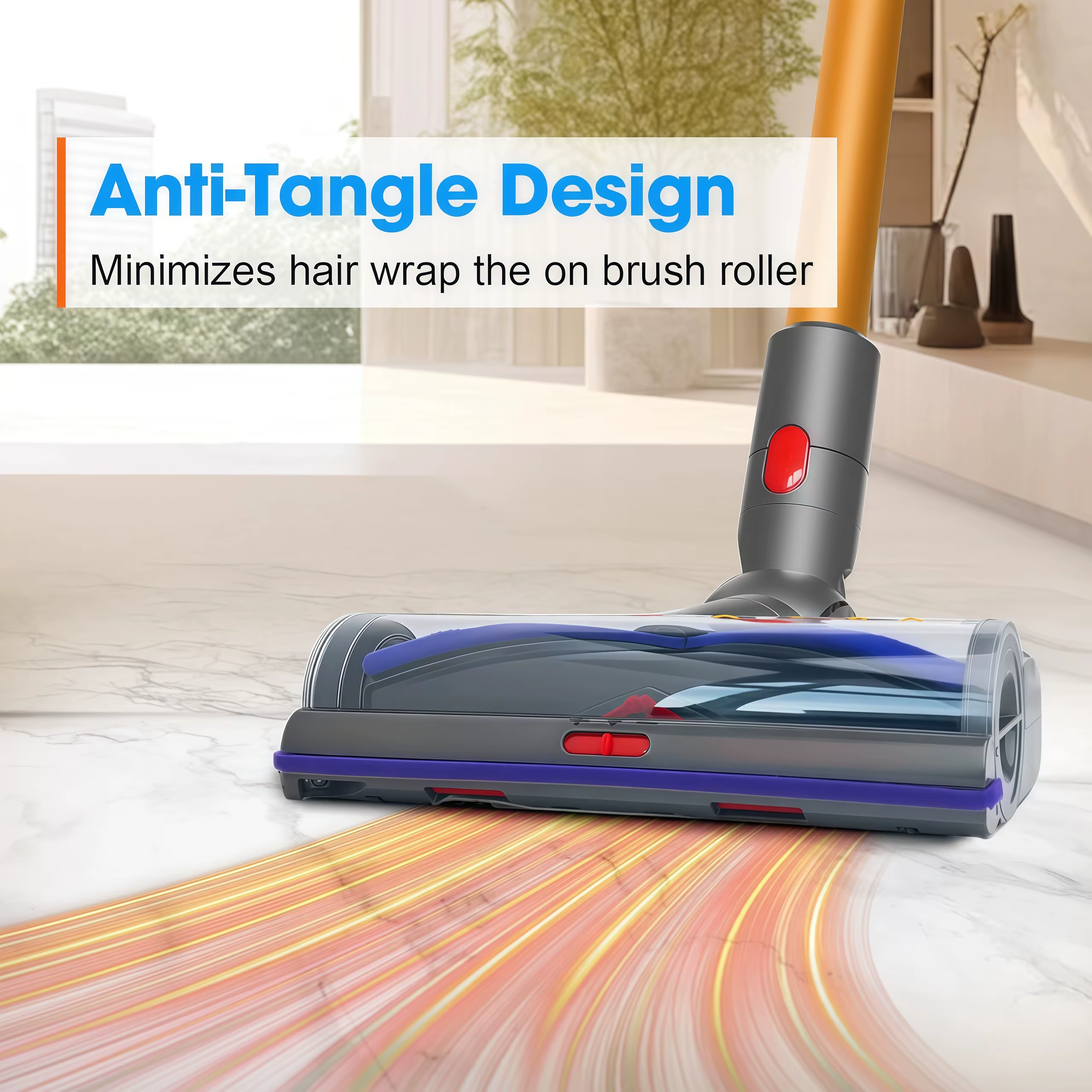 Tête de brosse à vide à couple élevé