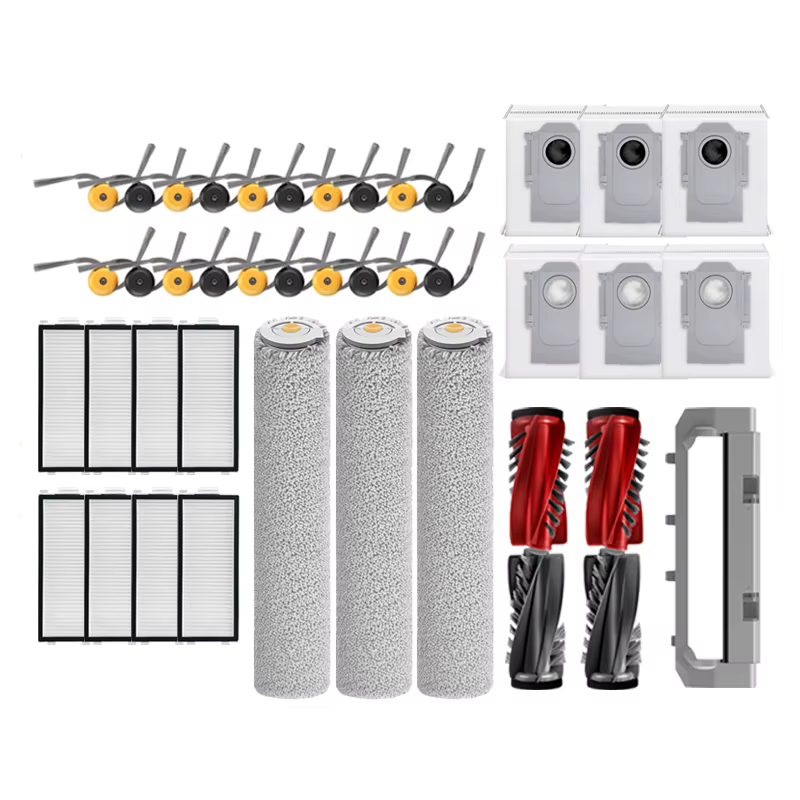 Roborock Qrevo Curv 2 flux Robot aspirateur accessoires sac à poussière brosse latérale principale filtre Hepa vadrouille tissus pièces de rechange