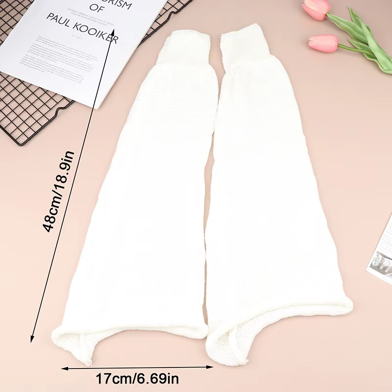 Jambières Gothiques Lolita Tricotées pour Femme, Chaussettes Hautes JK à Jambes Larges, sulfet Empilées, Hiver