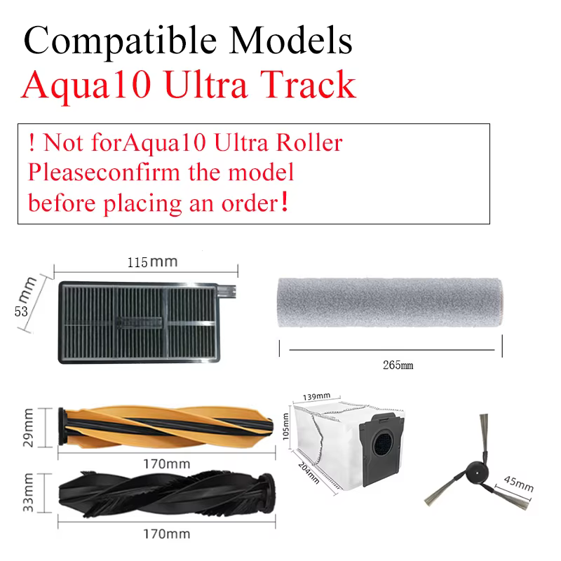 Kit de remplacement complet pour Dreame Aqua10 Ultra Track 10