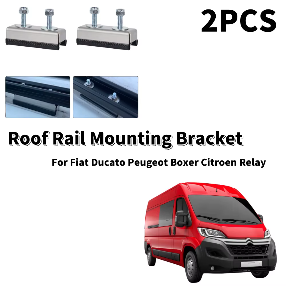 Support de montage de Rail de toit pour camping-car, 2 pièces, panneau solaire, barres de toit, remorques, pièces de toit de bateau pour Fiat Ducato Peugeot Boxer citroën relais