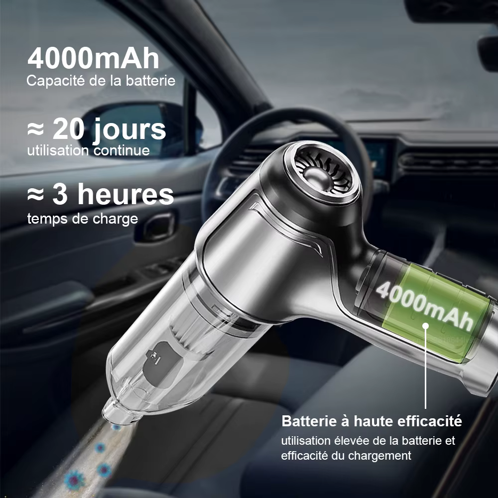 Aspirateur de voiture puissant