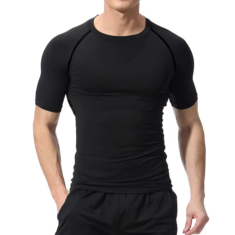 Chemise de compression imprimée croix biblique pour hommes, t-shirt de course, d'entraînement de gymnastique chrétienne, t-shirts athlétiques à séchage rapide, couches de base