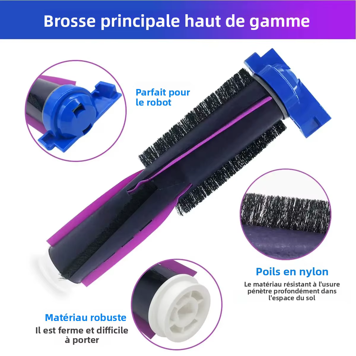 Ensemble d'accessoires compatibles avec l'aspirateur robot Shark PowerDetect 2 en 1