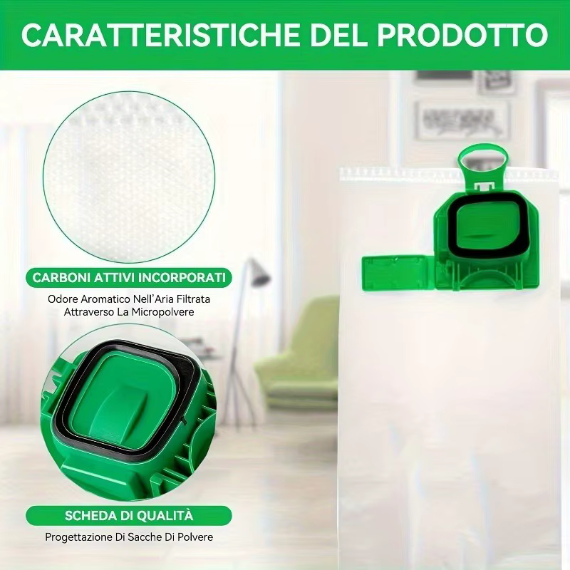 Sacs d'aspirateur HEPA de remplacement
