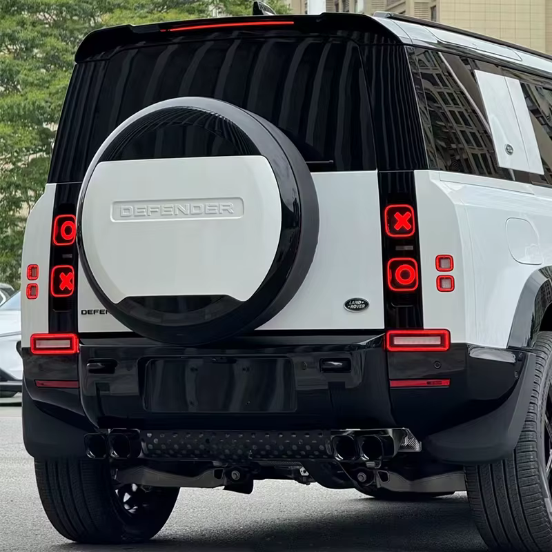 Pour 2020-2025 Defender 110/90/130 couvercle de pneu de secours blanc couvercle de pneu monté arrière accessoires de modification