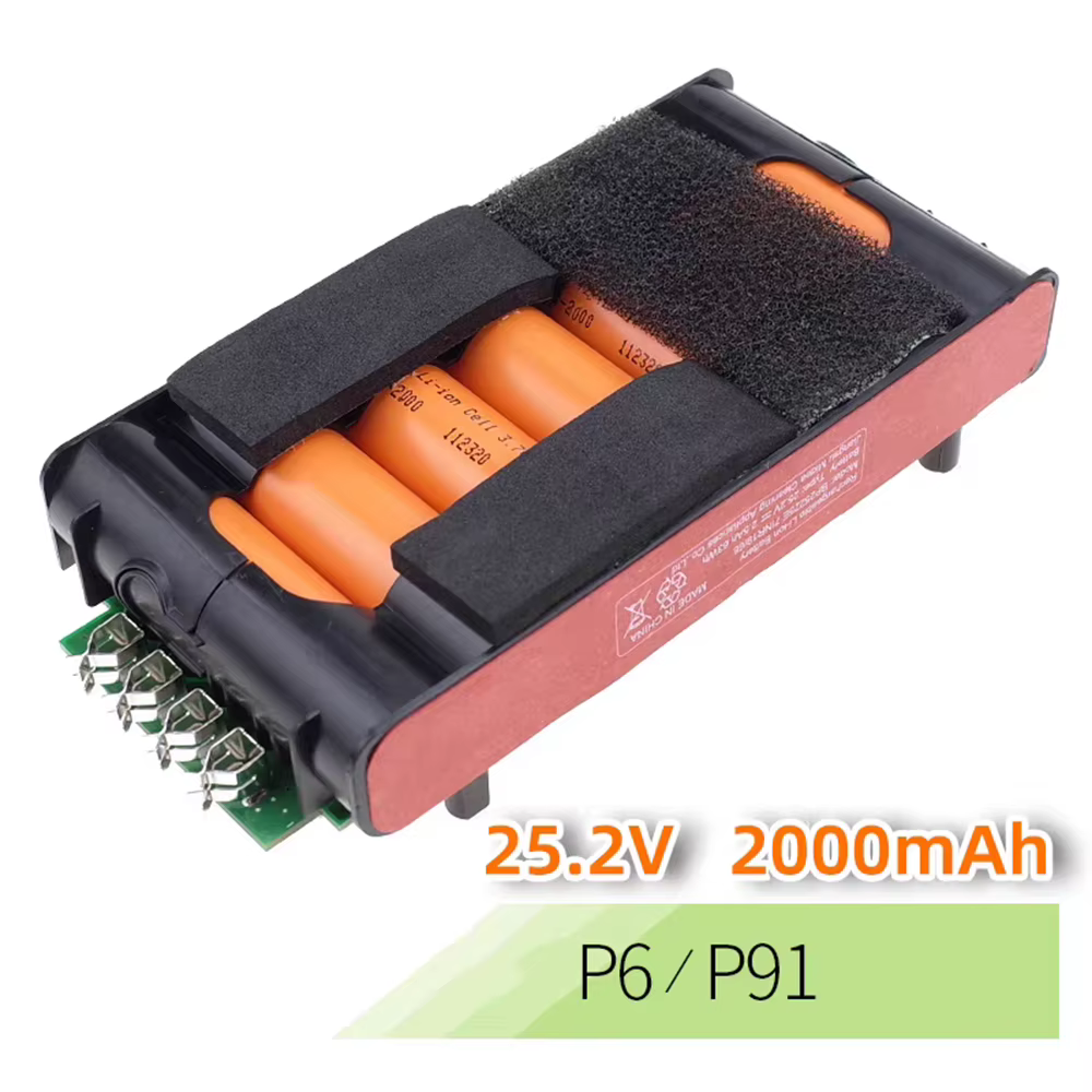 Batterie 100% originale 25.2V 2500mAh pour aspirateur sans fil Midea BP25225E BP25220G P6/P6 Snow/P6 Master/P91/P91