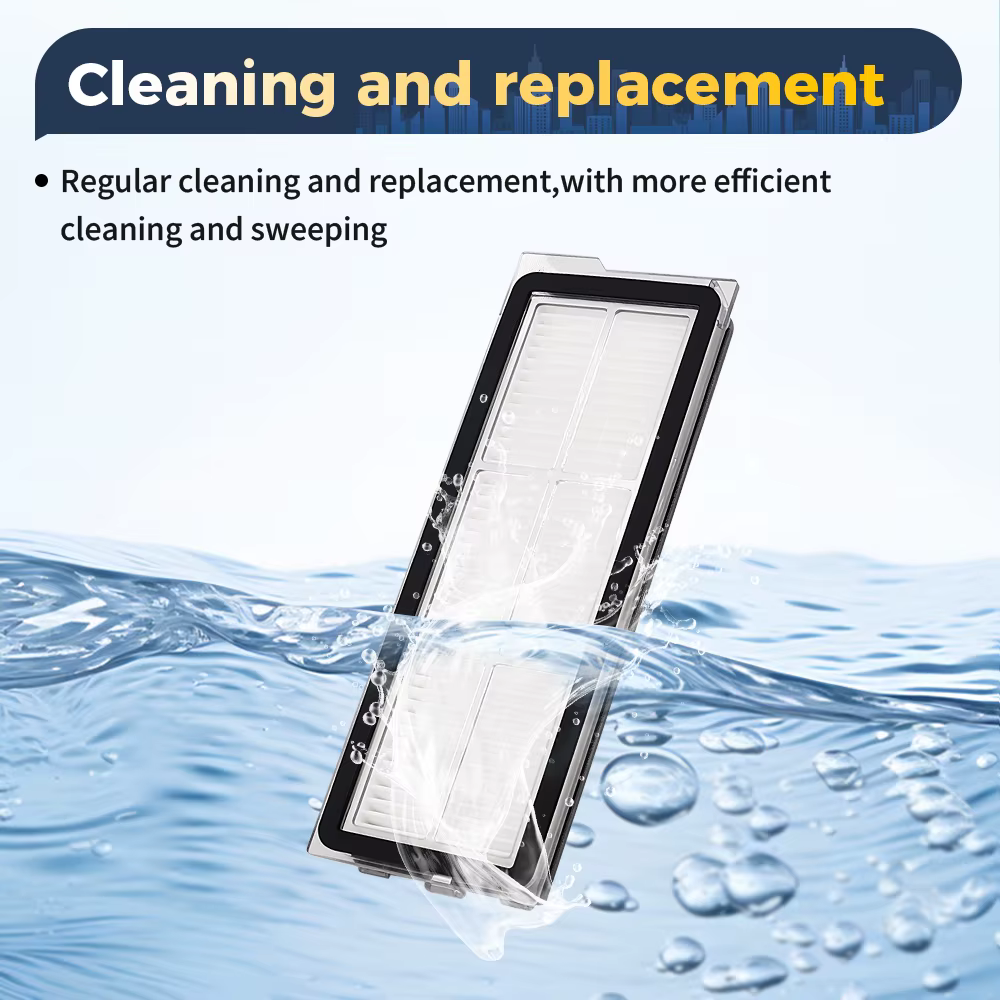 Filtre HEPA lavable pour Roborock P10 Pro/ P10S/P20 Pro/Q Revo Maxv/Qrevo Curv/Q