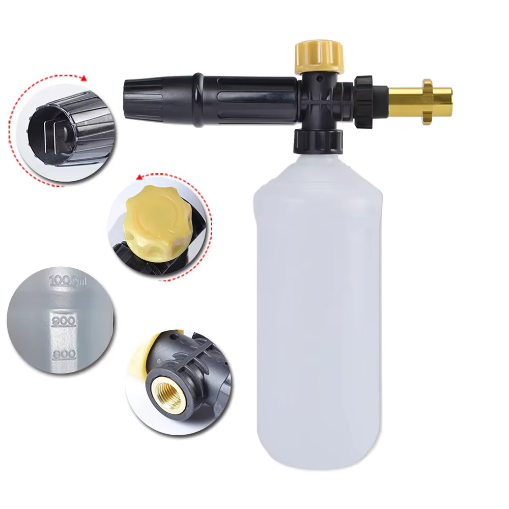 Canon à mousse réglable pour lave-auto, nettoyeur haute pression, lance à mousse à neige, générateur de mousse Regina, spray de nettoyage de mousse de voiture