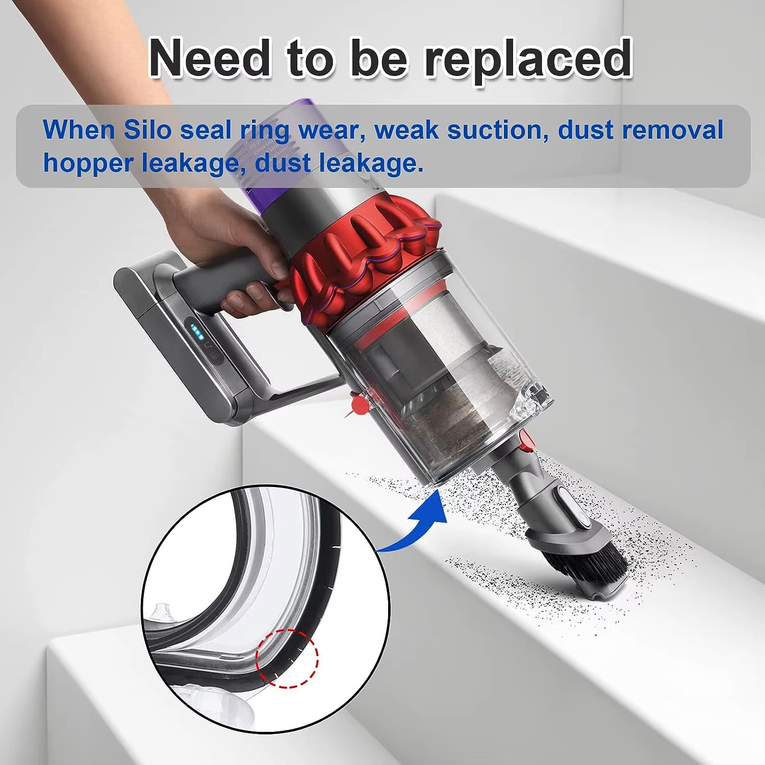 Couvercle de poubelle à poussière pour aspirateur Dyson