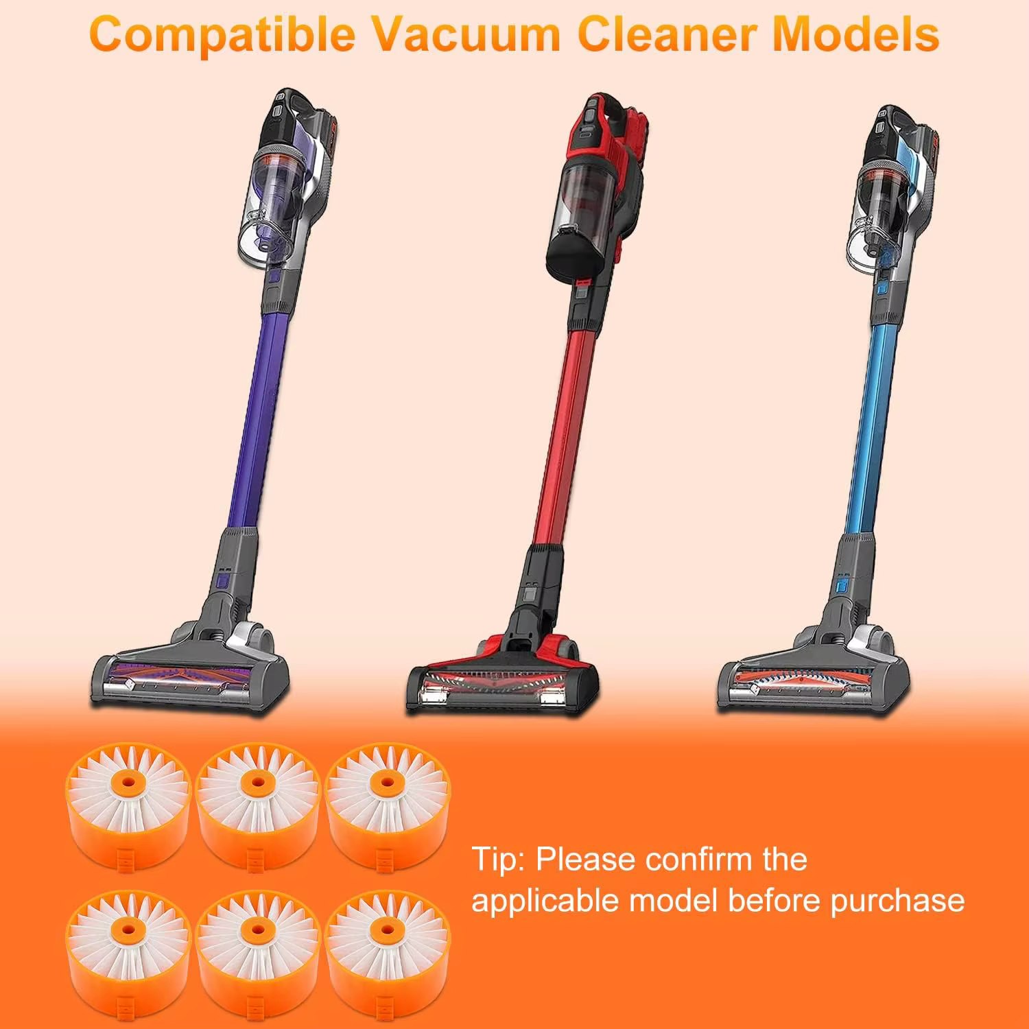 Filtre BSV2020 Compatible pour aspirateur balai sans fil Black + Decker BSV2020G et BSV2020P Powerseries Extreme