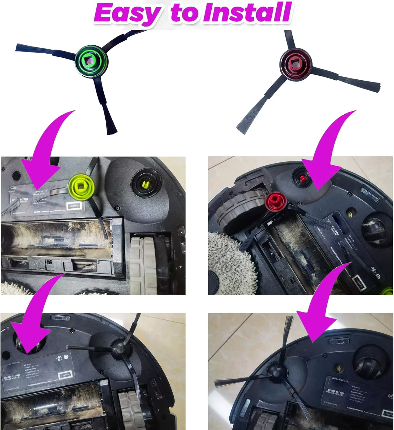 Brosse latérale pour Ecovacs Deebot OZMO 920