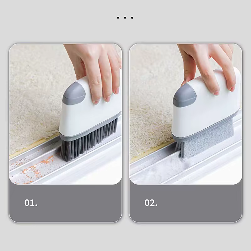 Brosse de nettoyage de Rail de fenêtre 2 en 1
