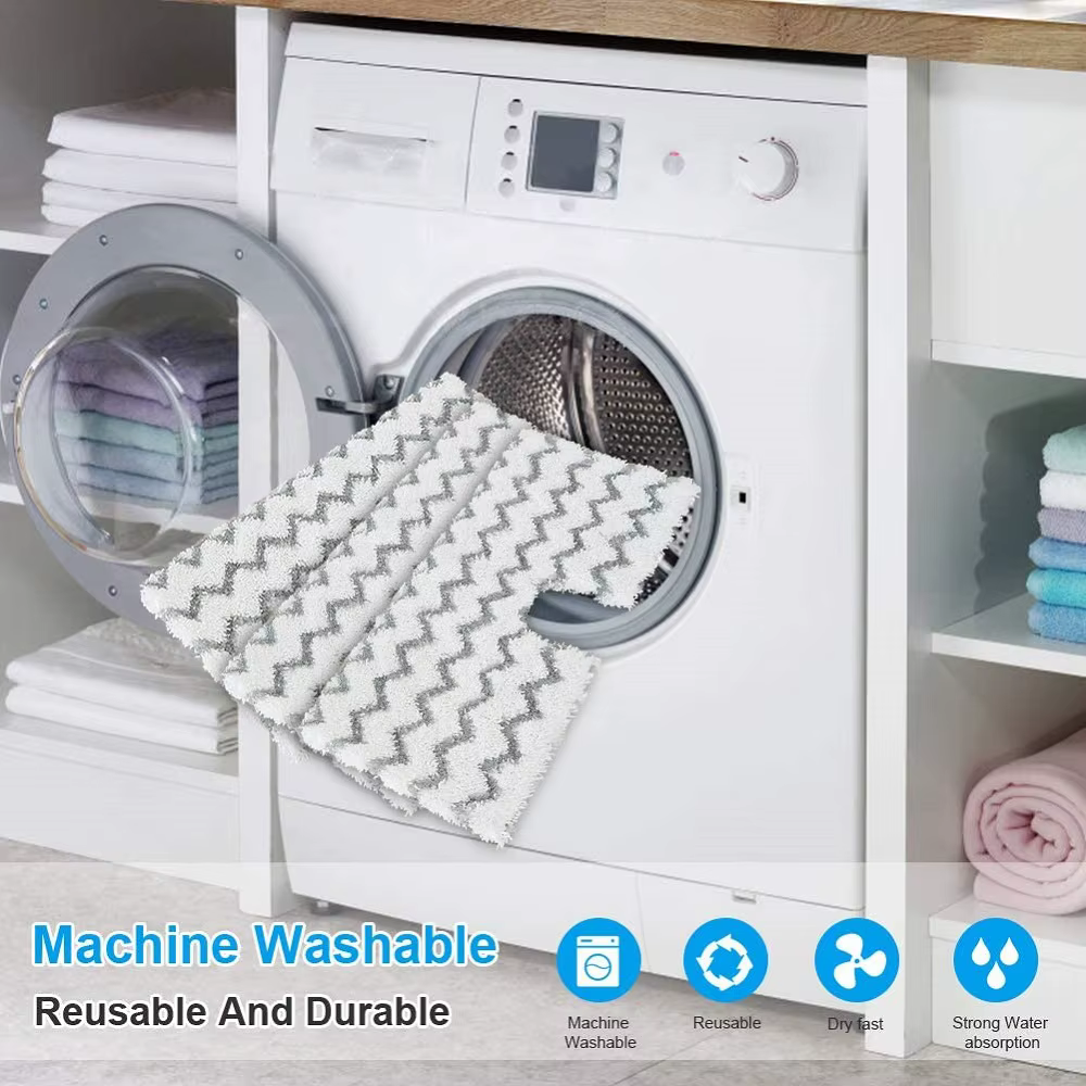 Tampons de vadrouille à vapeur de rechange lavables et réutilisables pour Shlavabo Pro et Genius