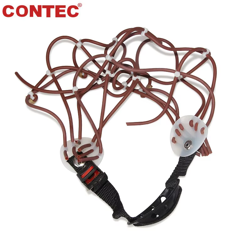 CONTEC-Accessoires pour moniteur EEG, capuchon EEG, électrodes à clip d'oreille, câble EEG, série KT88