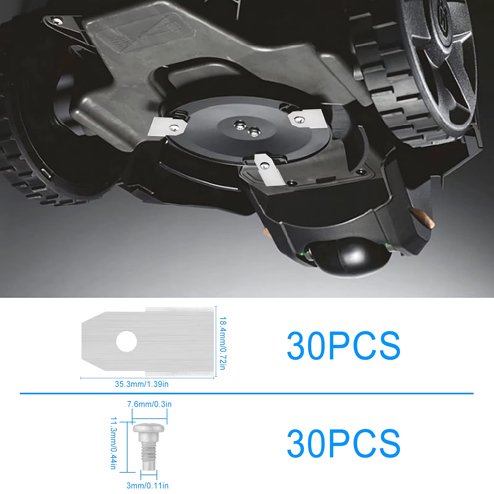 Husqvarna Automower/Gardena-Remplacement de tondeuse à gazon, 30 pièces