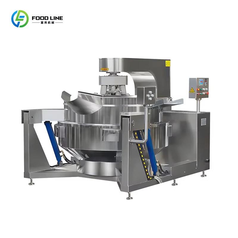 Poêle industrielle grande capacité pour frites, mélangeur de cuisson à vapeur industrielle, personnalisable