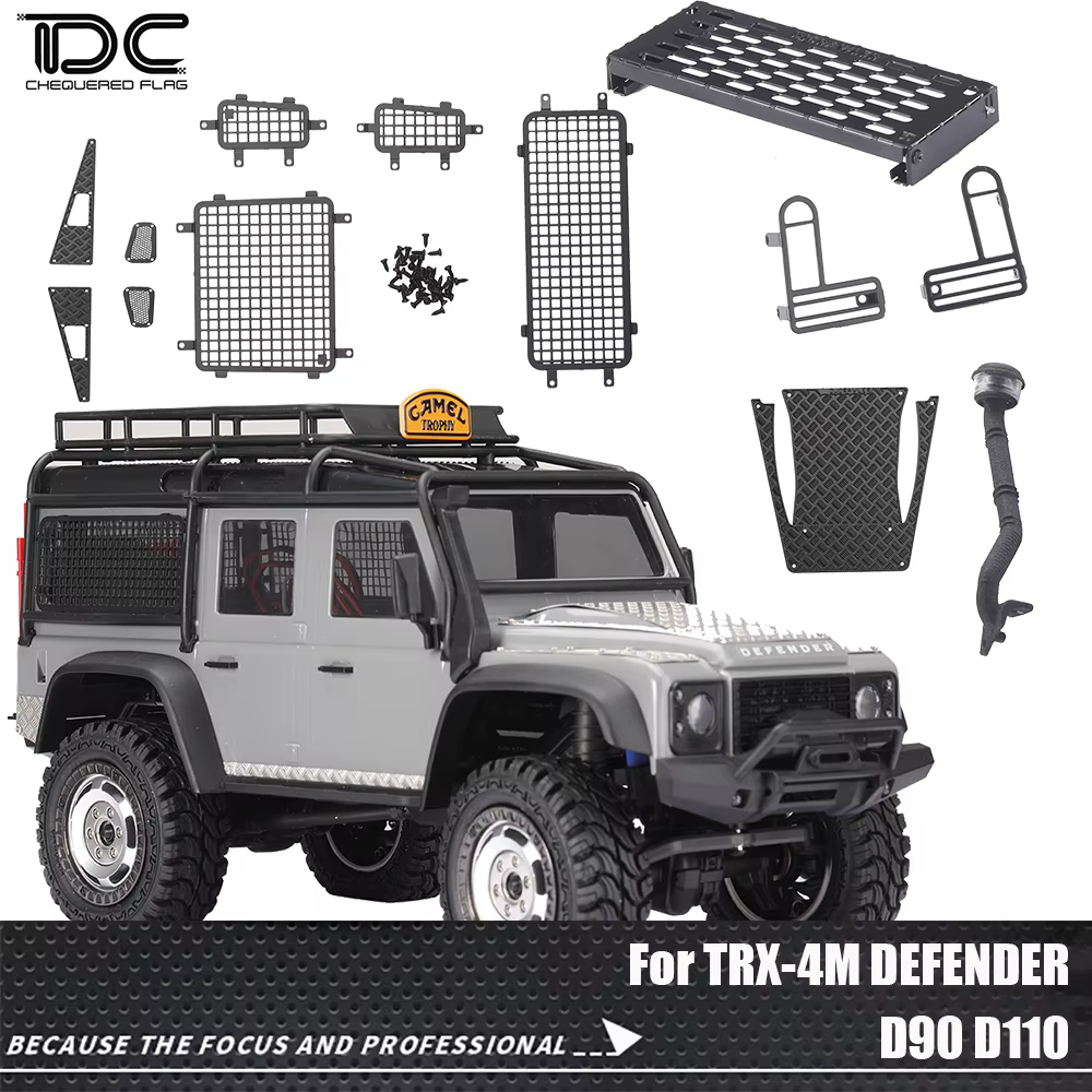Accessoires pour TRX-4M Defender D90 D110, KIT 1/18 TRX4M RC, pièces de mise à niveau de véhicule, Simulation de protection d'armure, pièces de décoration