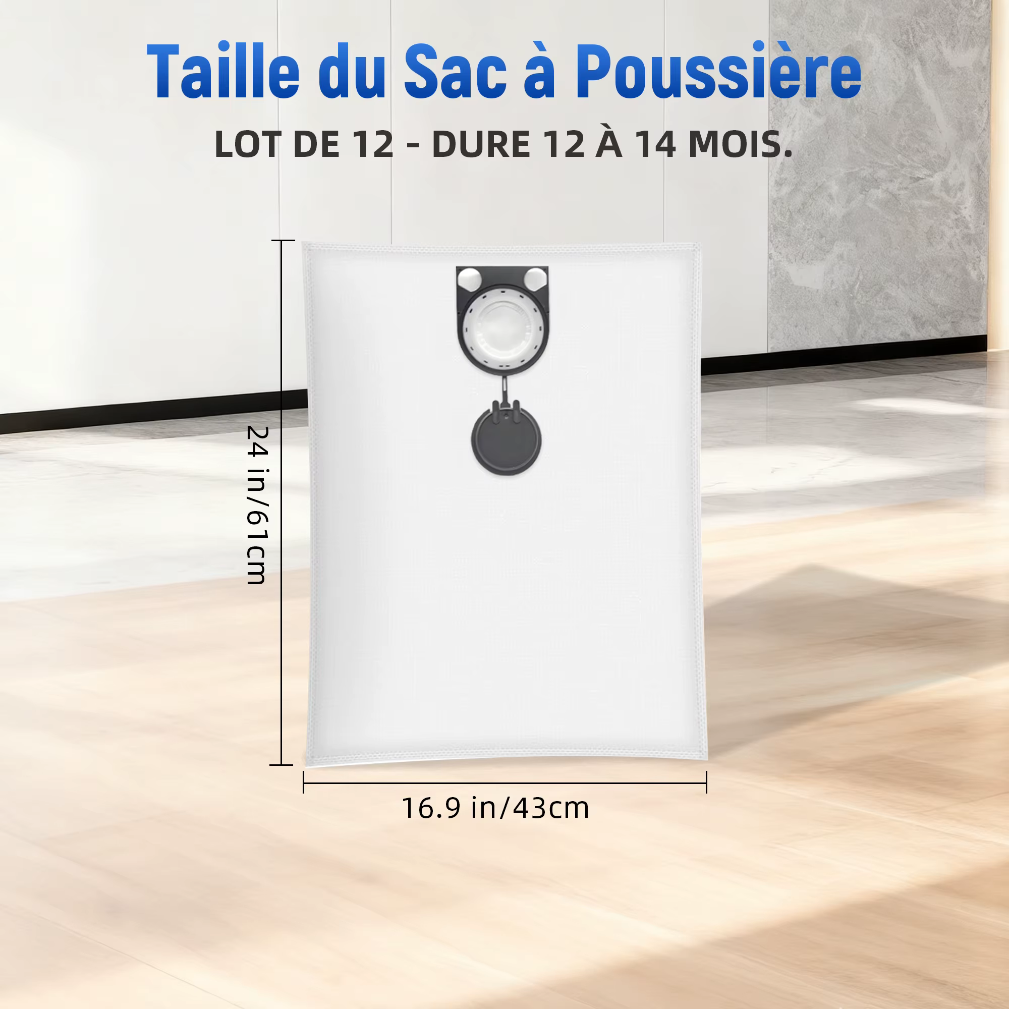 Sacs d'aspirateur pour Bosch GAS 25 L SFC Professional/ 50 VPE SFC
