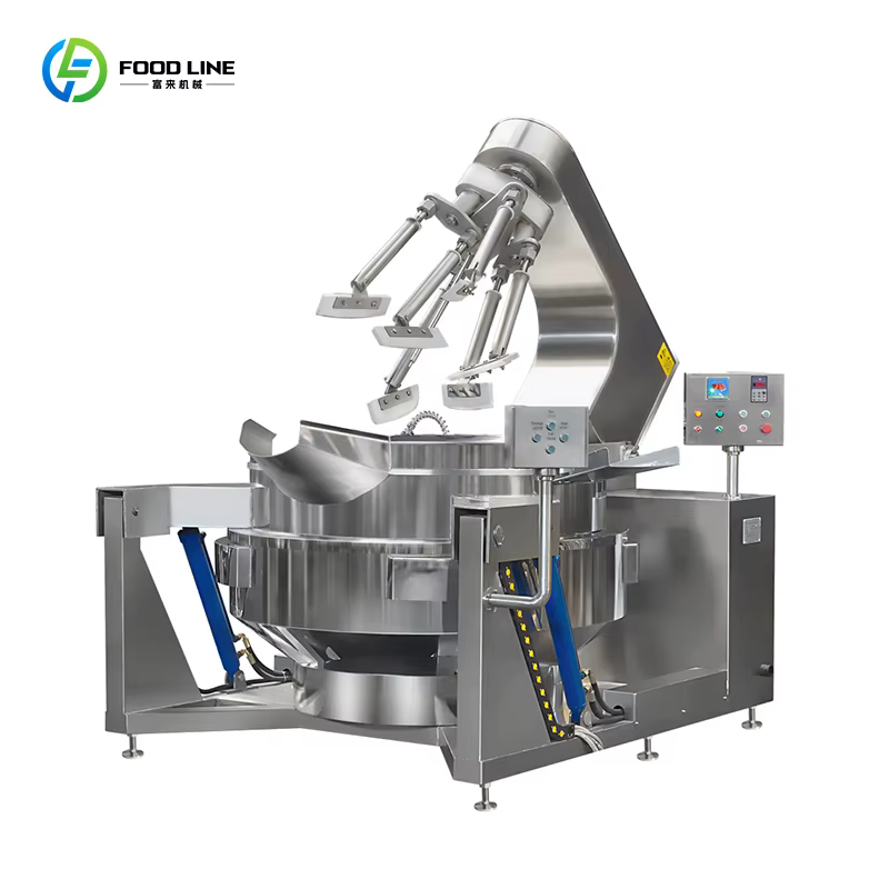 Poêle industrielle grande capacité pour frites, mélangeur de cuisson à vapeur industrielle, personnalisable